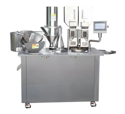 Double Feeders Semi-auto Capsule Filling Machine